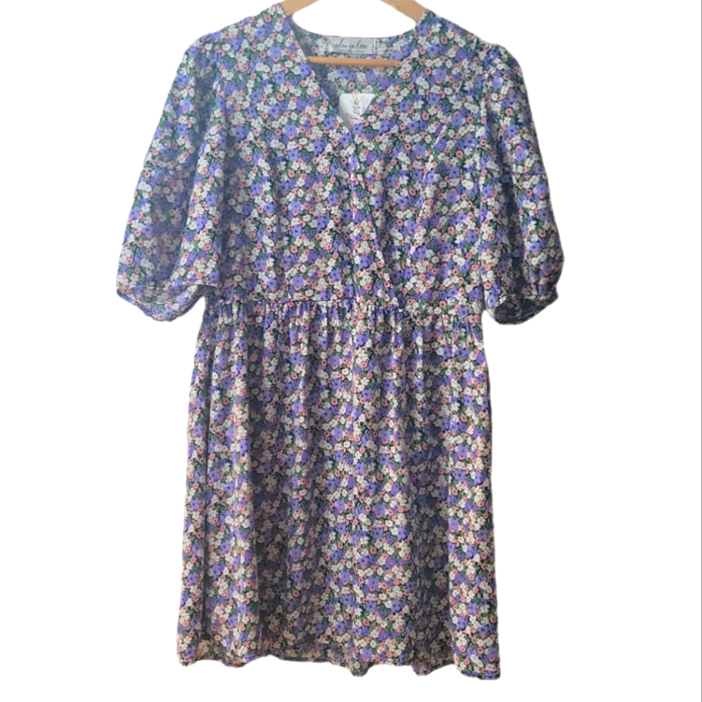 Eden In Love Hawaii Bobbie Style Liberty Cottage Floral Dress Size Medium
